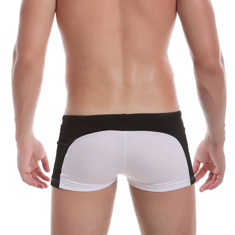 New Beach Shorts 2019 Men Swimwear Board Shorts Man Sexy Fitness Boxers Shorts Swimming Trunks Gay Male Boxers Shorts Size S M L 4