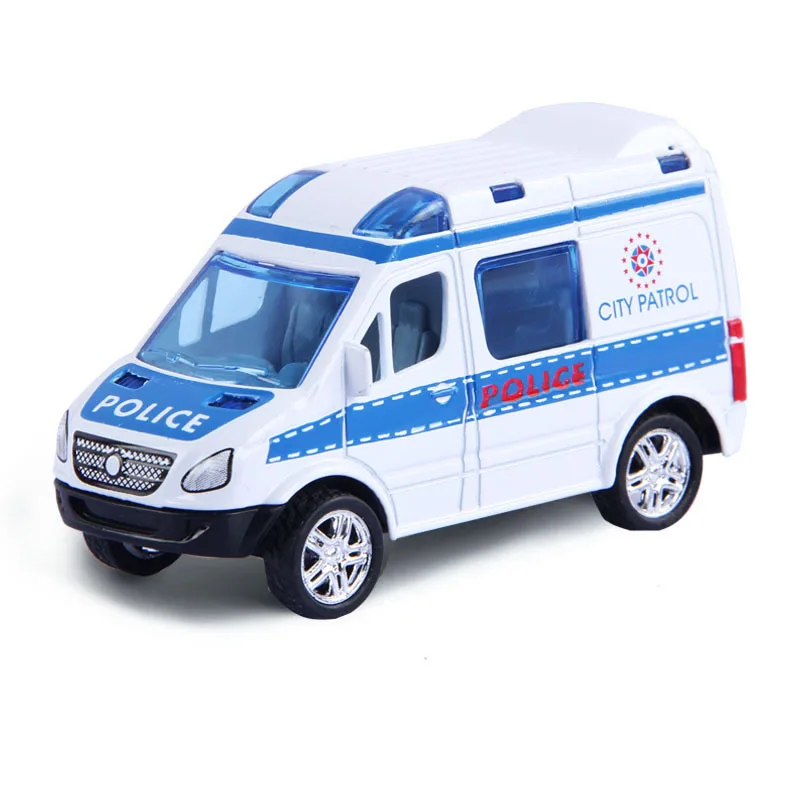 4 цвета эмуляция скорой помощи полицейский автомобиль матер металлический литой