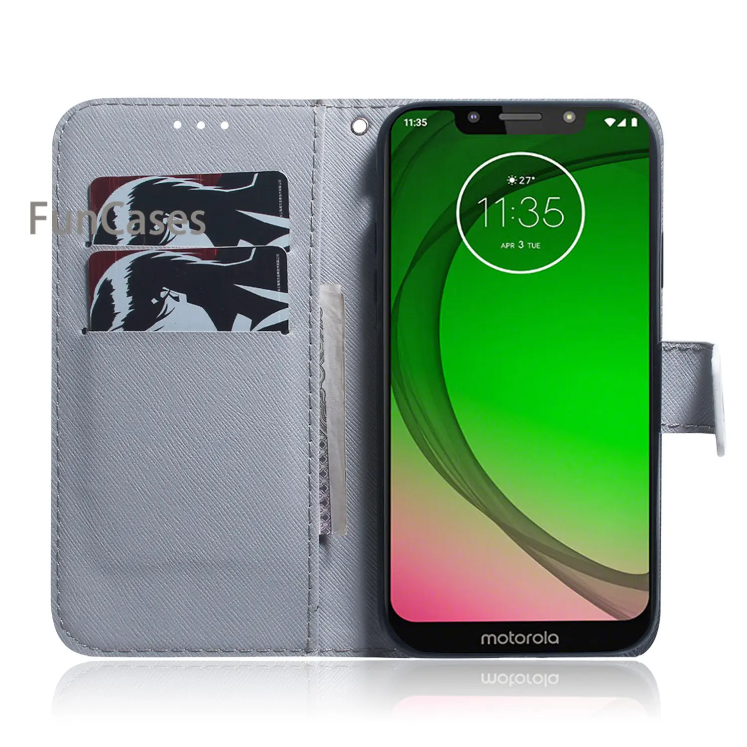 G7 Play милый флип бумажник чехол книга для etui Moto телефон аксессуары держатель Чехлы