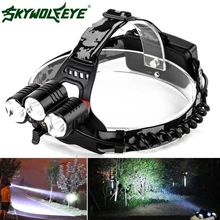 MA 6 Сияющий Лидер продаж Быстрая 15000LM светодиодный фар фонарик Cree 3x XM-L T6 фары головного света лампы