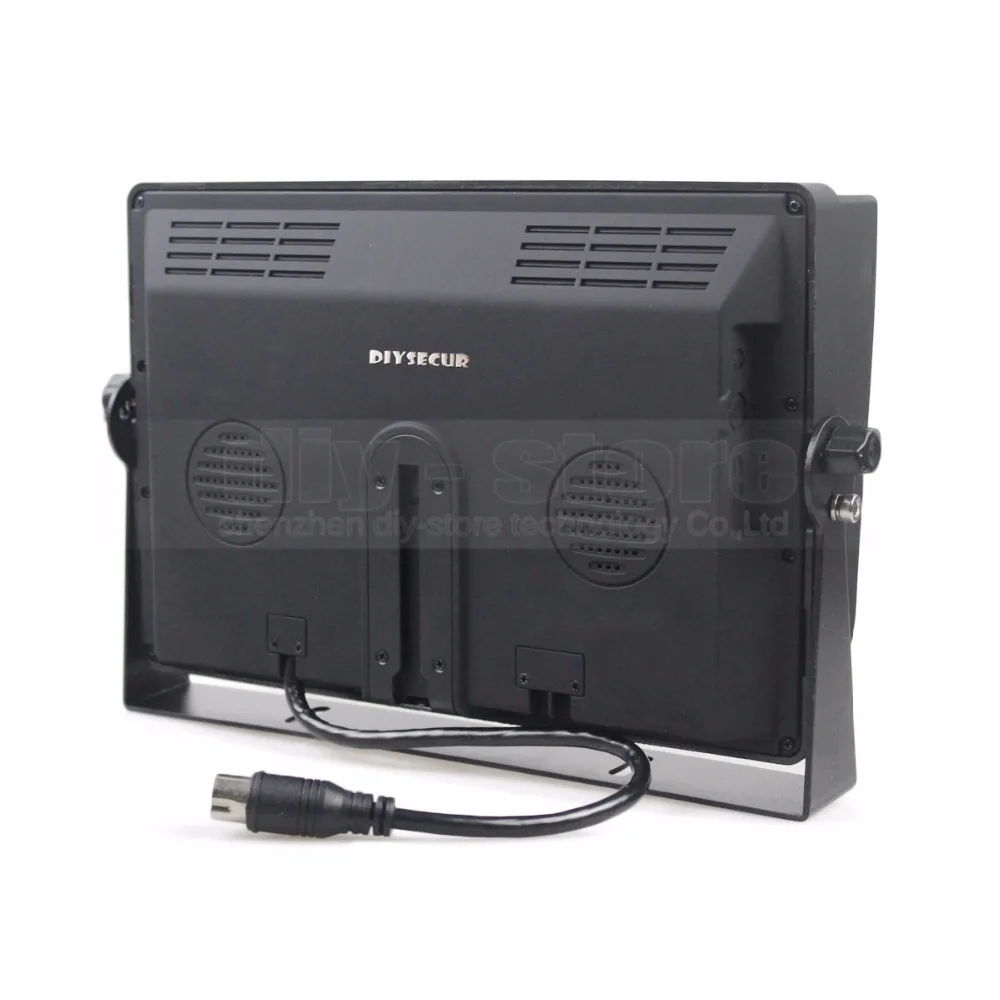 DIYSECUR 1080x600 4 контактный 10 дюймовый разделенный четырехъядерный монитор + x CCD ИК