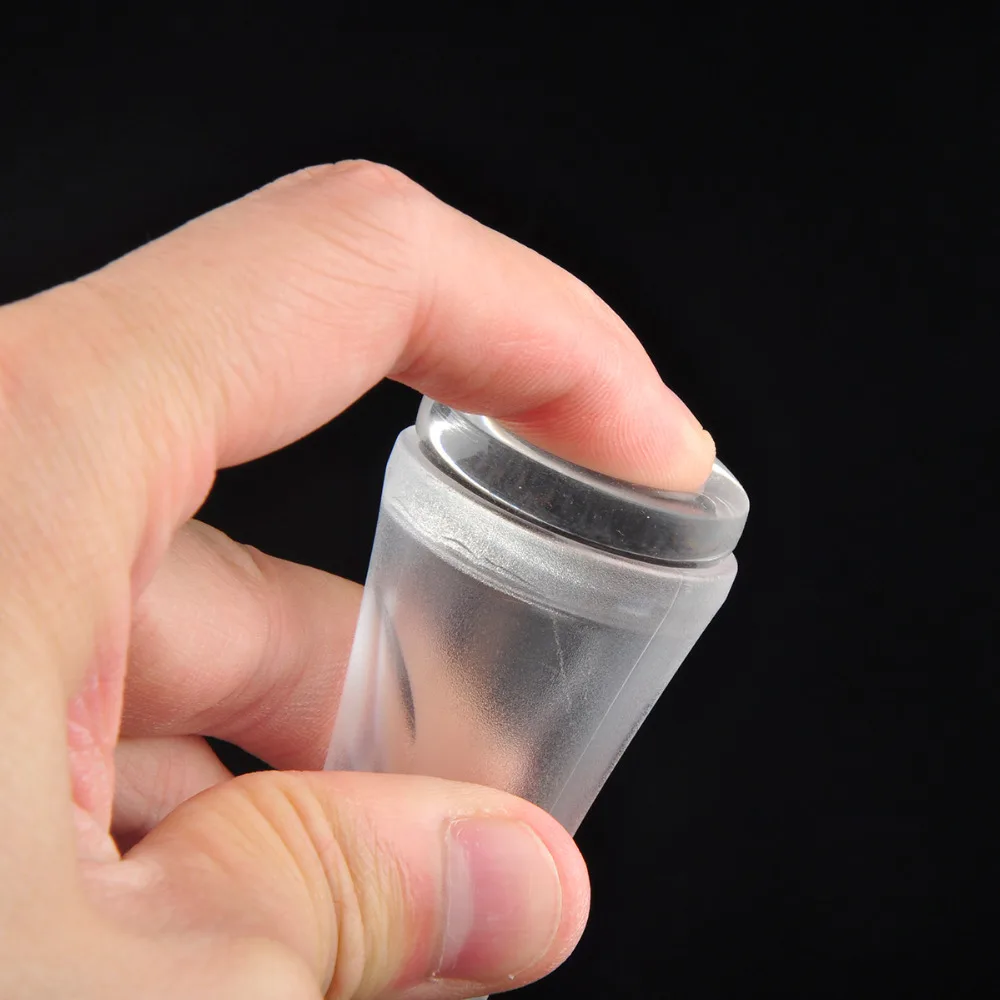 Новые шаблоны для дизайна ногтей Двойные головки прозрачные силиконовые пластины для штамповки ногтей скребок прозрачный 2,8 см штампы для ногтей инструмент для искусства