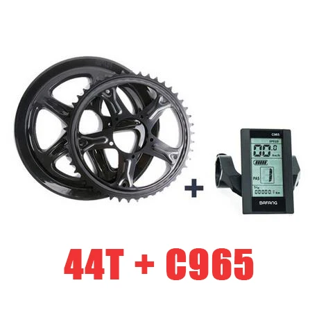 Bafang мотор BBS02B 48V500W Mid Motor Kit 8fun Bafang 500 Вт 48В 16AH велосипед Батарея, фара для электровелосипеда в комплект для переоборудования электрического велосипеда - Цвет: 44T and C965