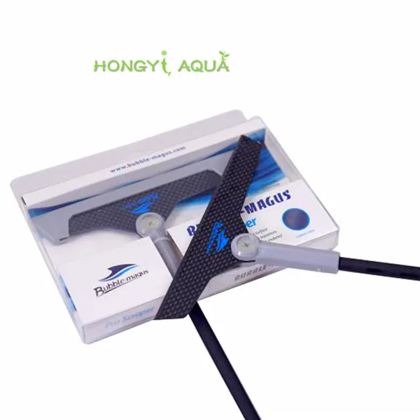 

1 piece carbon fiber BUBBLE-MAGUS BM aquarium brush fish tank cleaning tool extended blade algae removal tool 50cm