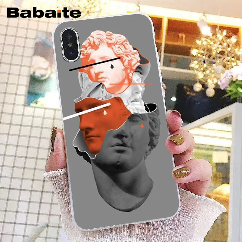 Желтый винтажный пластырь статуя Давида искусство da vinci Pulp PhoneCase для iphone 11 12 Pro X XS