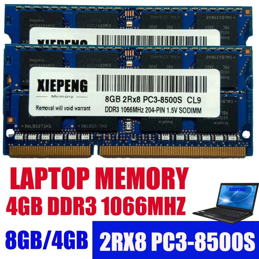 

Laptop Memory 8GB 2Rx8 PC3-8500S RAM DDR3 2gb 1066 MHz 4G pc3 8500 for imac MB418 MC510 MC508 MC507 MC509 Notebook SODIMM ram