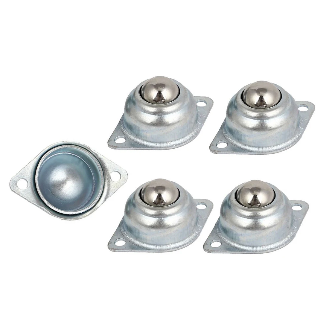

KSOL 5pcs 48x32mm Flange Mount Conveyor Roller Ball Bearings Transfer Units