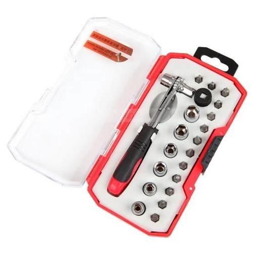 Free Shipping 21in1 Right Angle Screwdriver Ratchet Tool Set Inner