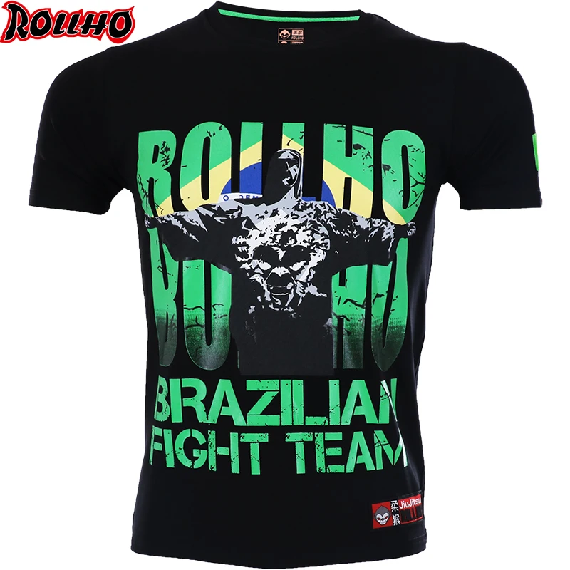 

BRAZILIAN MMA Clothing Boxing Shirt Gym Rashguard Fitness T Shirt Men Tight Weight Lifting Muay Thai Tee Shirt