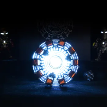

Avengers 1:1 Iron Man LED Arc Reactor Action Figure MK1 Ironman Reactor Tony Stark Arc Reactor DIY Parts Model Remote Control