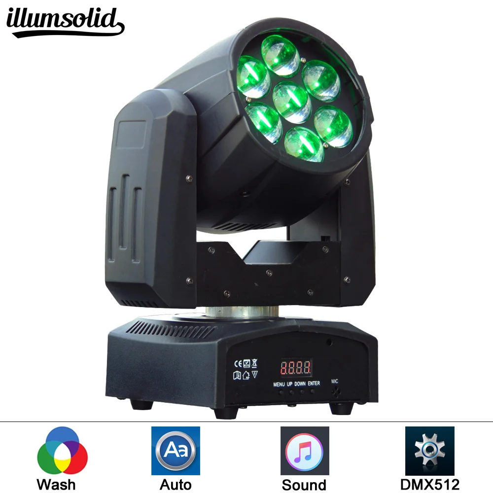 

Pro LED zoom 7x12W Stage Light Moving Head Wash For club,Bar,small show,TV studio,theater,auditorium,stage,T-stage,concerts