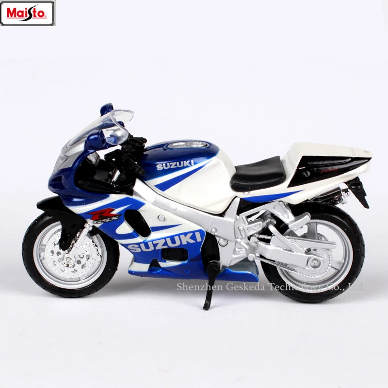 Оригинальная Авторизованная модель мотоцикла Maisto 1:18 SUZUKI R750 из сплава Игрушечная