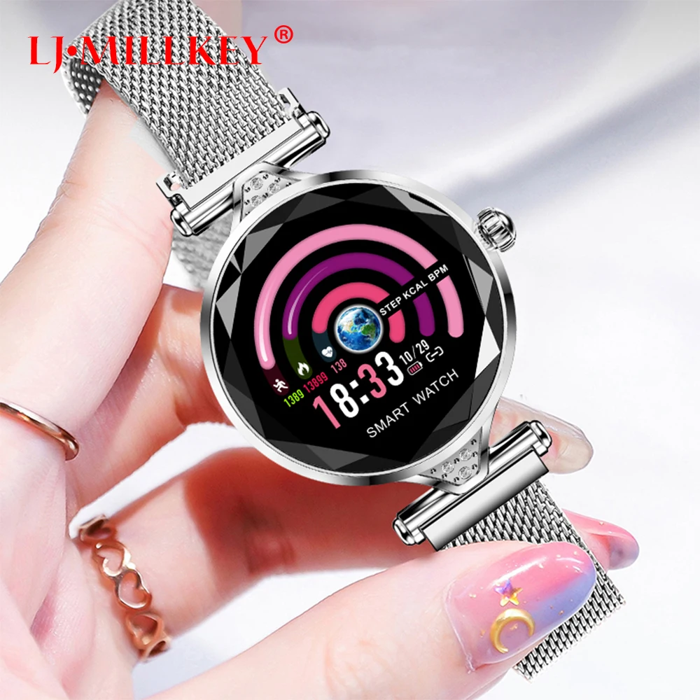 

H1 Fashion Women Smart Watch Heart Rate Monitor Fitness Tracker Laby Smartwatch Wristband Bluetooth Waterproof Smart Bracelet