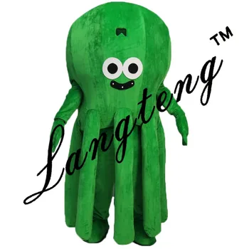 

Green octopus mascot costumes for adults circus christmas Halloween Outfit Fancy Dress Suit Free Shipping real picture
