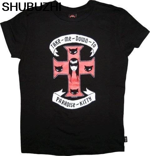 

Emily the Strange Take Me Down To Paradise Kitty Black juniors T-Shirt Cool Casual pride t shirt men Unisex New Fashion sbz6201