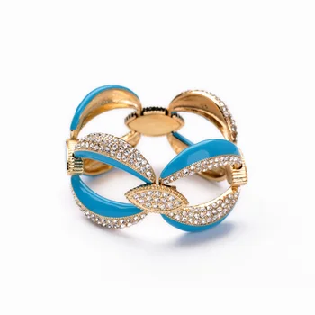 

Bulk Price Charm Gold Color Romantic Design Princess Accessories Enamel Crystal Bracelet