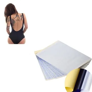 

10pcs 4 Layers Tattoo Transfer Paper Tattoo Supplies Copy Carbon Tracing Paper Thermal Transfer Papier Stencil Good quality hot