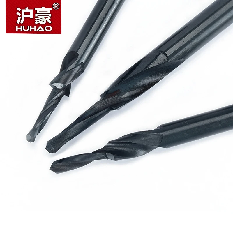 HUHAO 1pc Straight Shank Step Drill Metal Copper Aluminum Step Drill Screw Countersunk Head Drill Woodworking Router Bits 