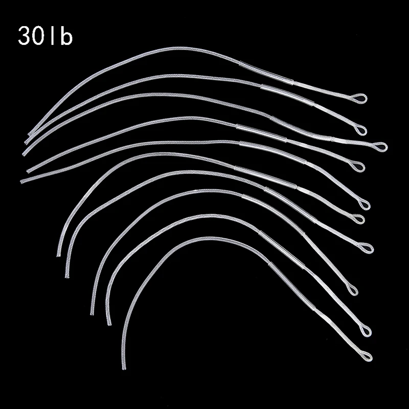 Fly Fishing Braided Loop Connector 30LB//50LB Leader Loops For Fly Line 10pcs//Set