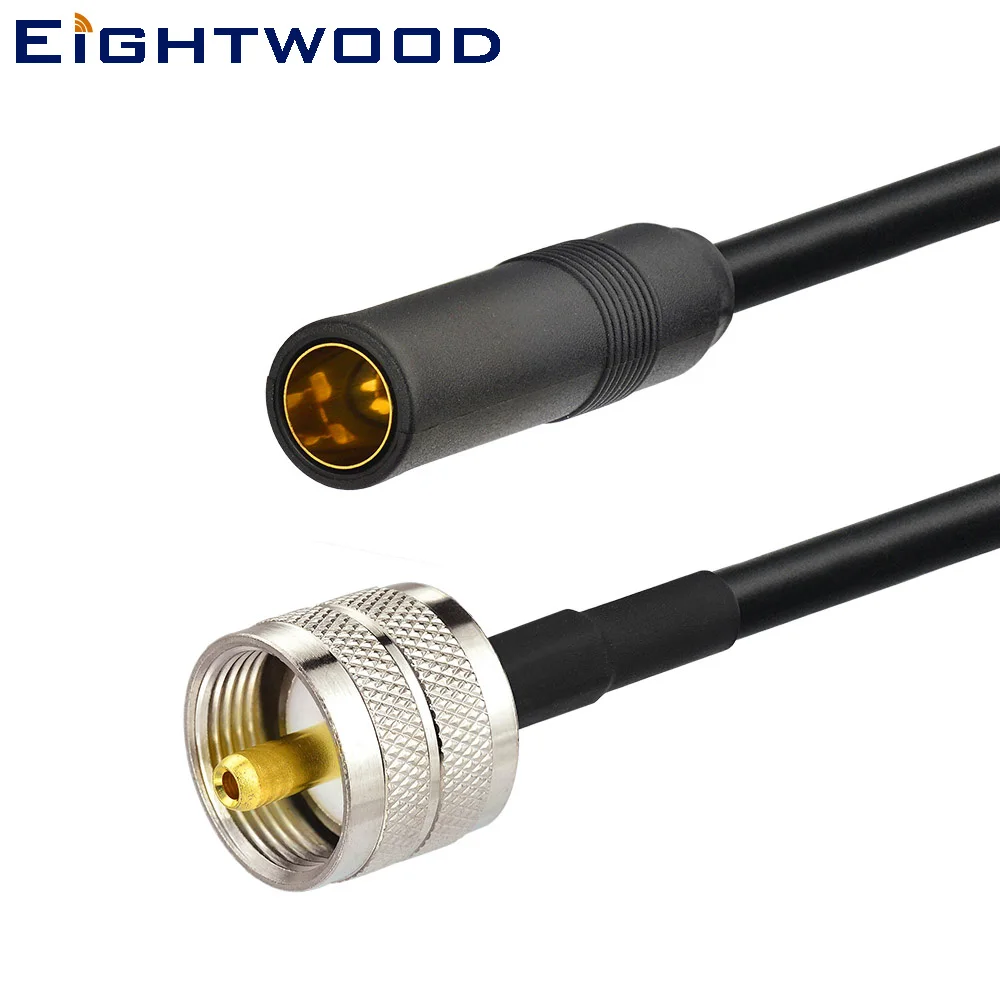 Eightwood Car Mobile Radio AM/FM Antenna Aerial RG58 Cable Extension
