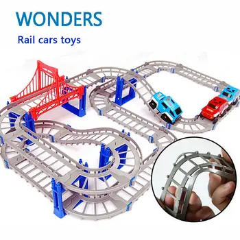 New Hot Sell 3D kids toys festive gifts Two-layer Spiral Track Roller Coaster Toy Electric Rail Car for Child Gift