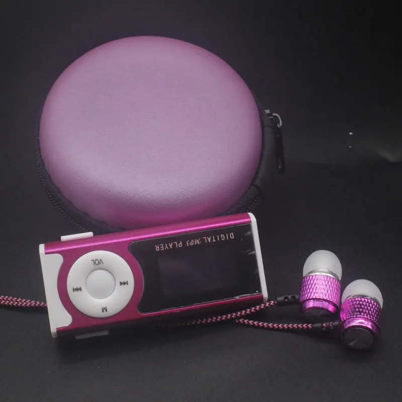 Подарок мин MP3 музыкальный плеер 6 цветов с MP3 наушниками и usb слотом