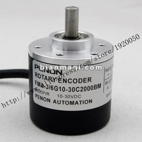 

stock FMA-J / 6G10-30C2000BM 6mm2000 line rotary encoder shaft diameter outer diameter of 38mm
