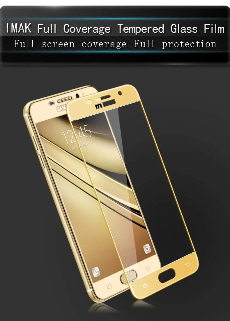 Для samsung Galaxy A5 закалённое стекло IMAK защитная пленка на весь экран для samsung Galaxy A3 A5 A7 защита экрана