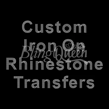 

BlingQueen 25CS/LOT Custom Iron On Rhinestone Transfers