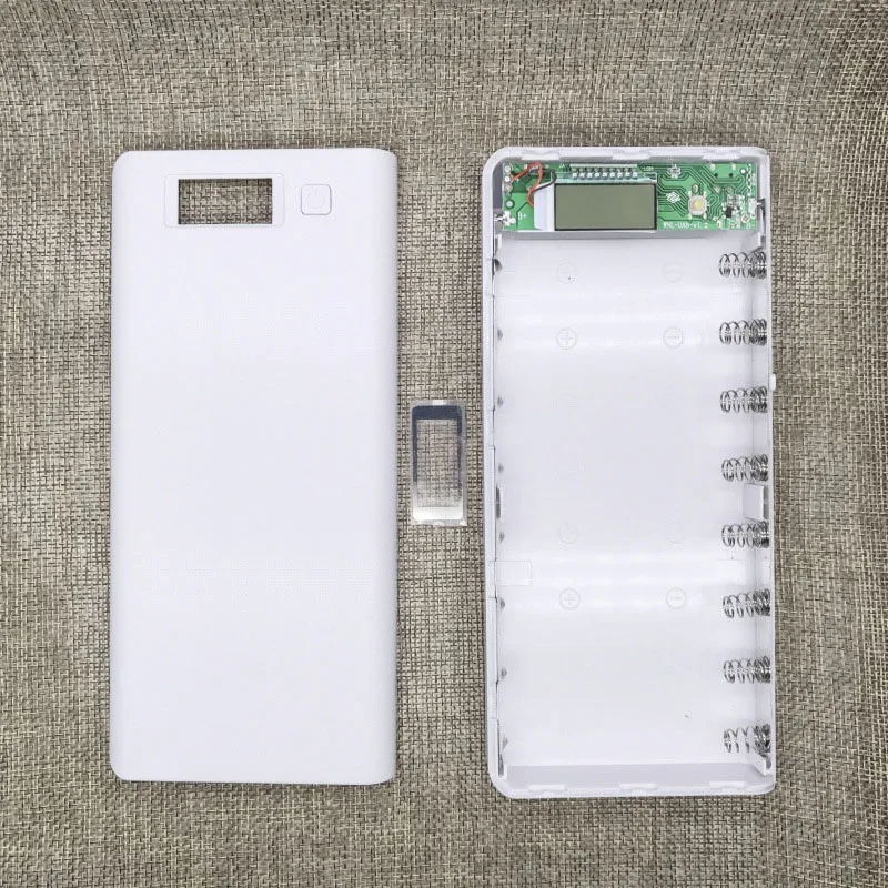 New DIY 8x18650 Portable Battery Power Bank Shell Case Box LCD Display Dual USB Powerbank KIT 18650(No Battery)|powerbank usb 18650|case