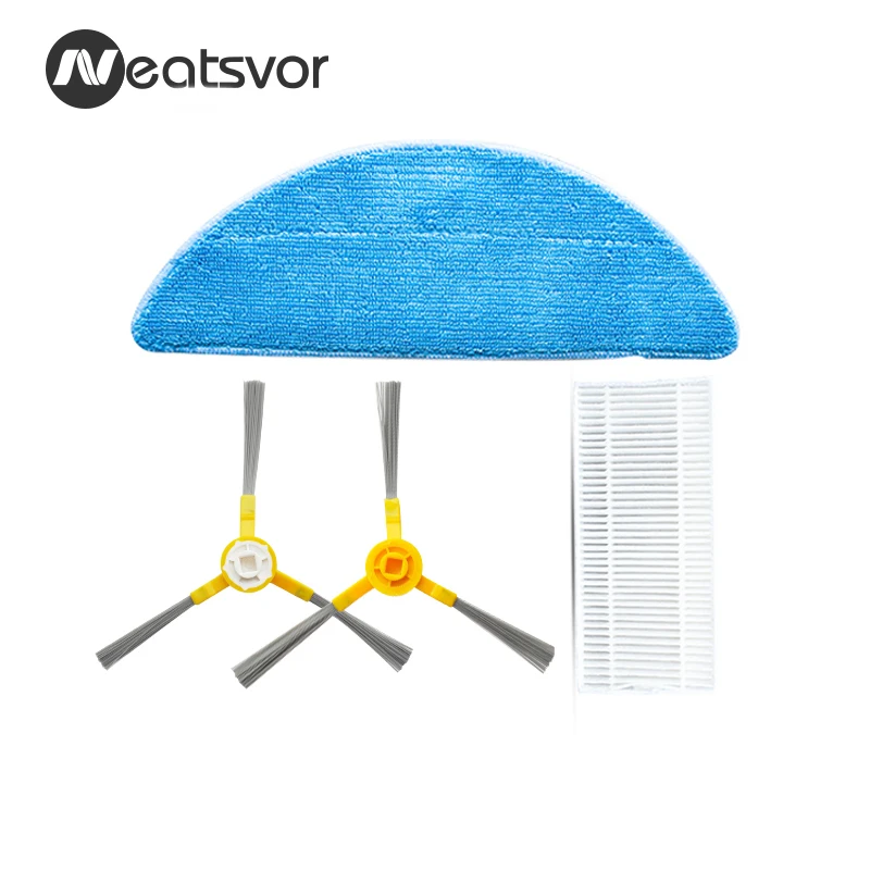 Запасные части для робота-пылесоса Neatsvor X500/X600 боковая щетка 1 пара HEPA шт. Швабра |