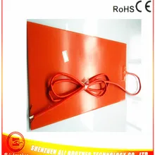 350*700*1,5 мм 3d принтер с подогревом кровать силиконовый резиновый нагреватель 110 в 600 Вт клейкий 1 сторона 100 k Термистор 3000 мм свинец от короткого