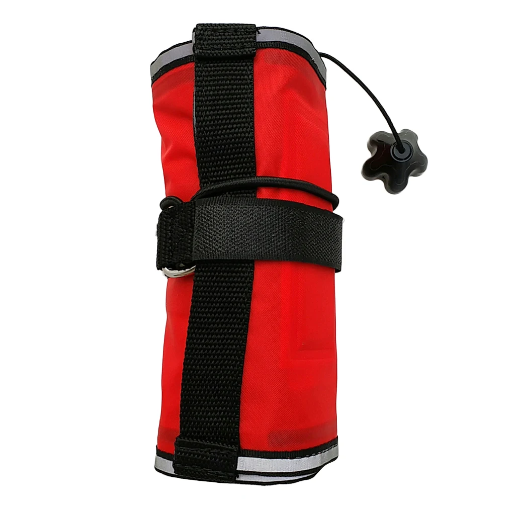 4FT 1.2m Inflatable Scuba Diving SMB Surface Marker Buoy Diver Below Signal Tube Float Sausage Underwater Snorkeling Accessories
