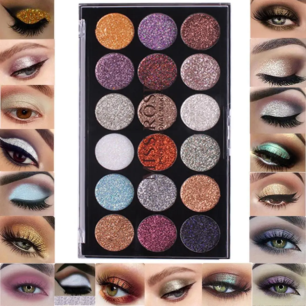 

1 Pc Portable 18 Colors Long-Lasting 32g(18 Colors/Pc) Eye Shadow China Makeup Powder Eyeshadow Palette Plate