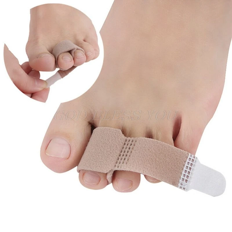 Foot Care Tool Toe Corrector Separator Hallux Valgus Soft Belt Toe Bunion Bone Orthotics Training Pedicure Adjuster Skin Color