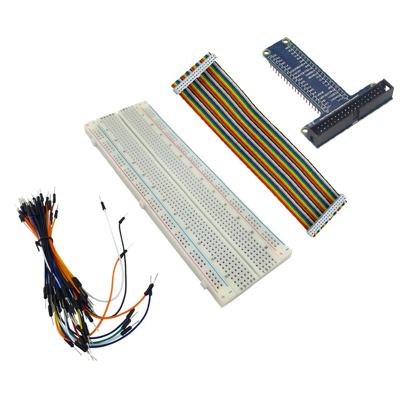 Raspberry Pi 3 MB 102 830 Point макетная плата + 40pin GPIO Плата кабель 65 шт Соединительный для Arduino