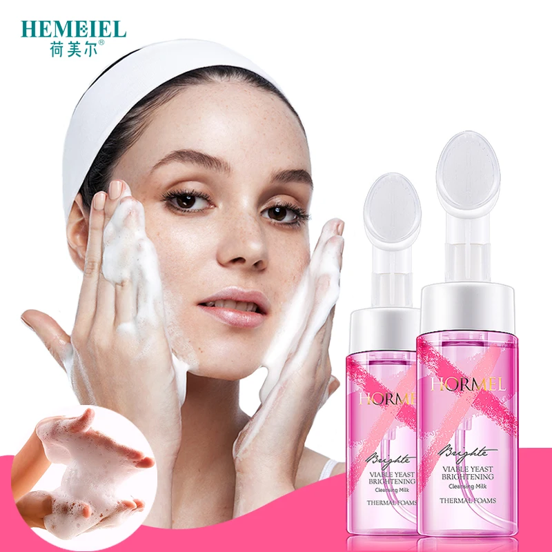 HEMEIEL Viable Yeast Foam Face Wash Moisturzing Whitening Exfoliator