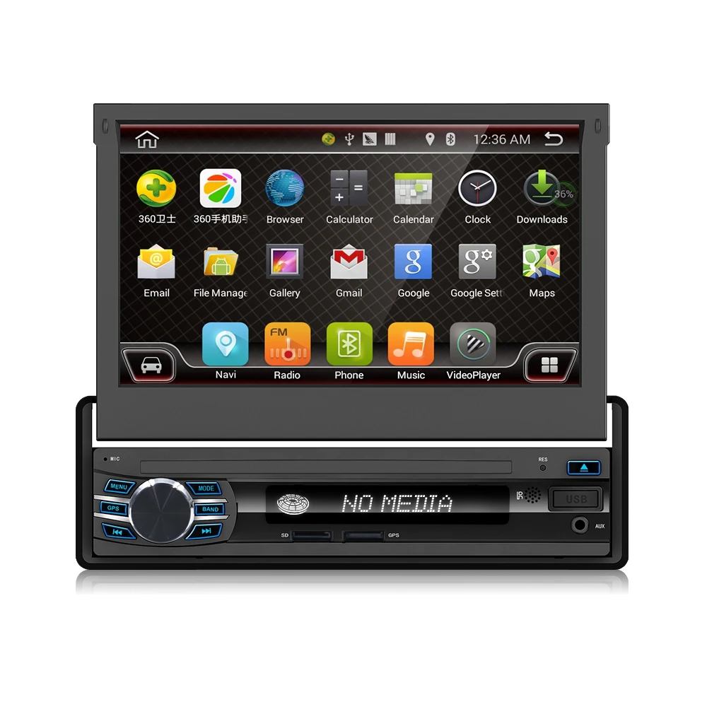 Discount 7 inch Android 6.0 Auto Radio Stereo Single 1 din Quad Core Universal Car Media Player HD Capacitive 2GB+16GB Head Unit 1