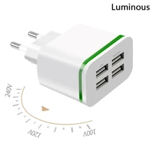 5 в 3 А 4 порта USB зарядное устройство для iphone 6 7 samsung huawei xiaomi meizu sony lg g5 Универсальное зарядное устройство s Быстрая Зарядка адаптер с европейской вилкой