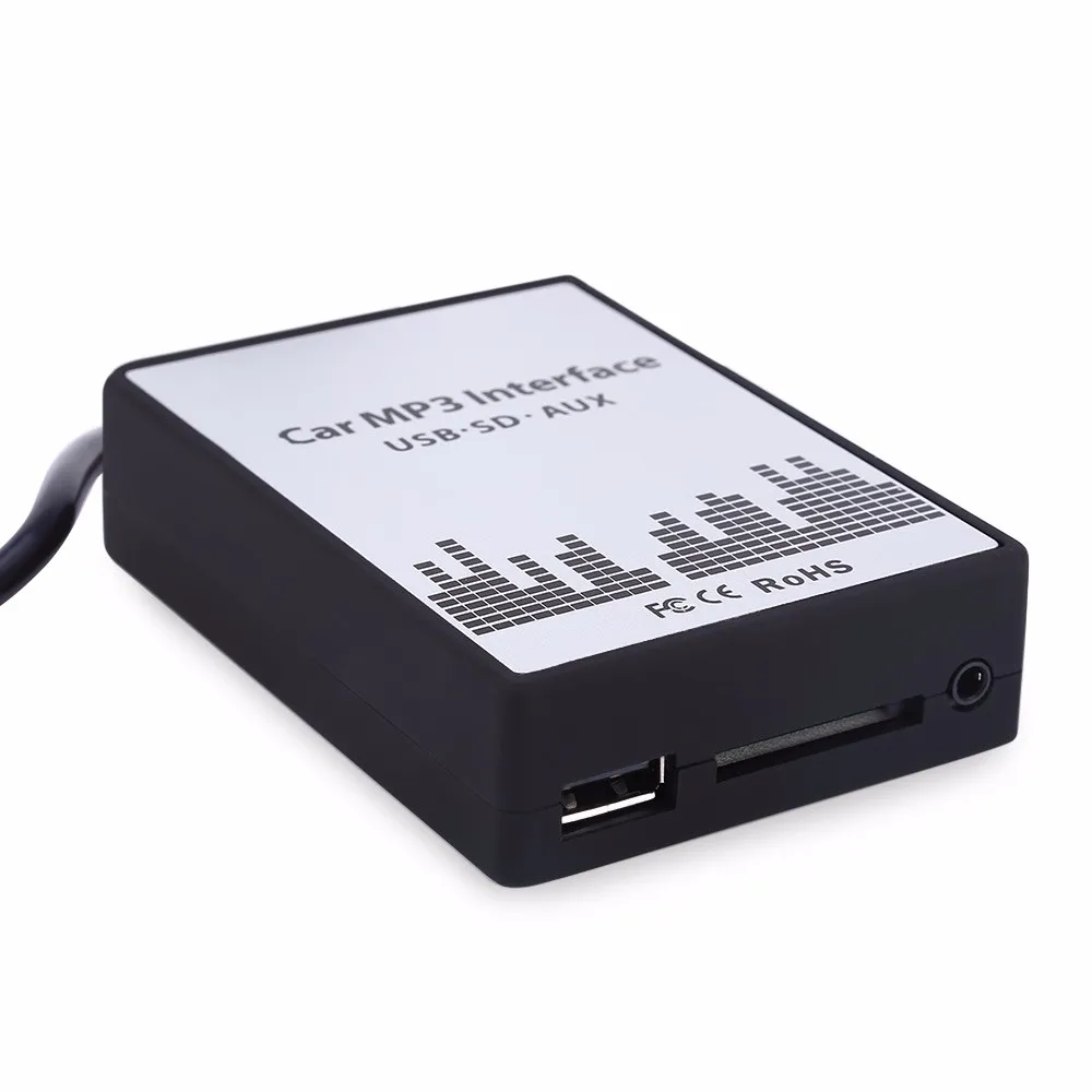 Автомобильный MP3 Интерфейс DC 12 В USB SD данных динамик кабель AUX адаптер 40 PIN аудио цифровой CD чейнджер для BMW
