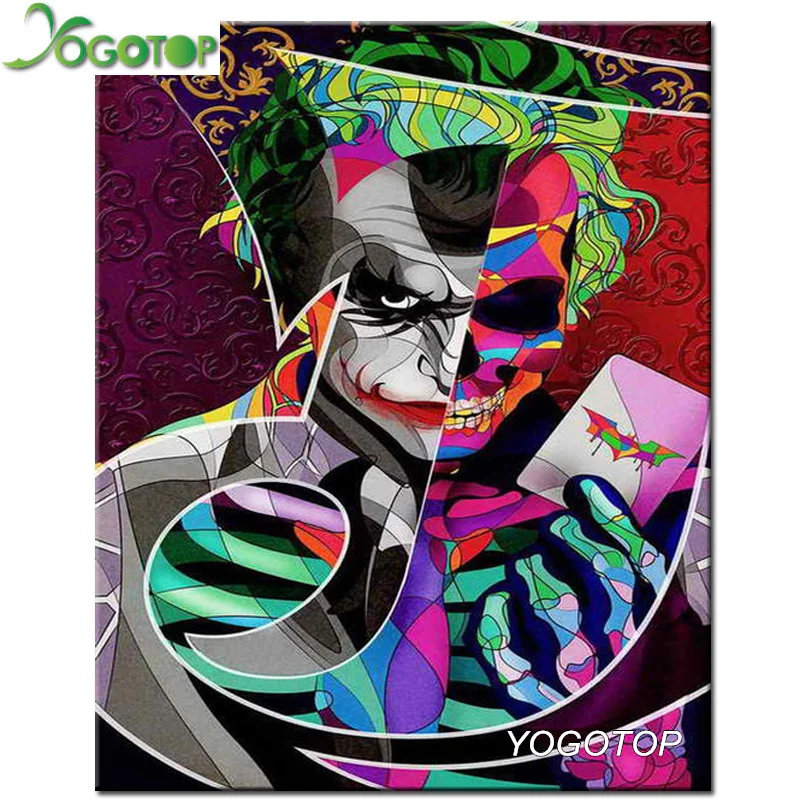 

YOGOTOP Needlework Diy Diamond Painting cross stitch Joker Handwork Diamond Embroidery Full Diamond Mosaic Decor ZB516