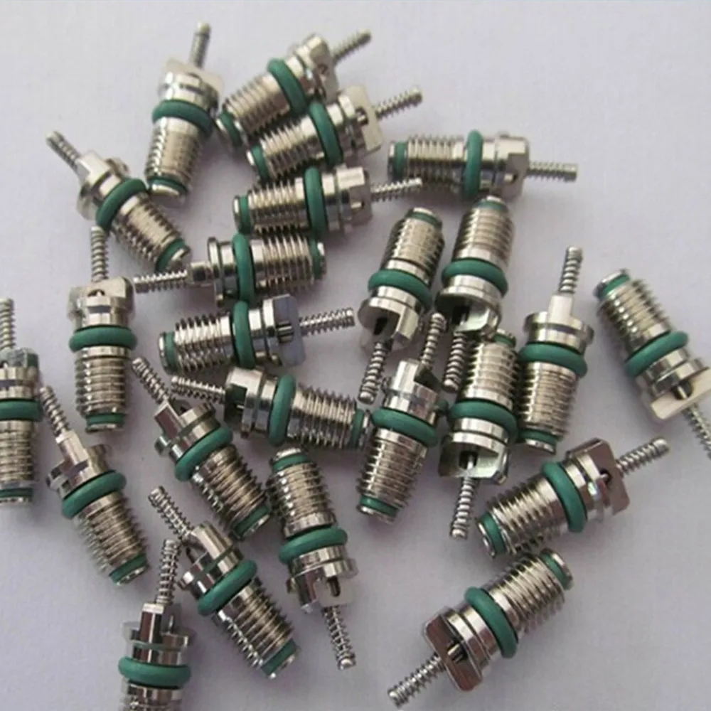 10pc Automotive Air Conditioning R 134a A/C Valve Core Valve Stems 134a