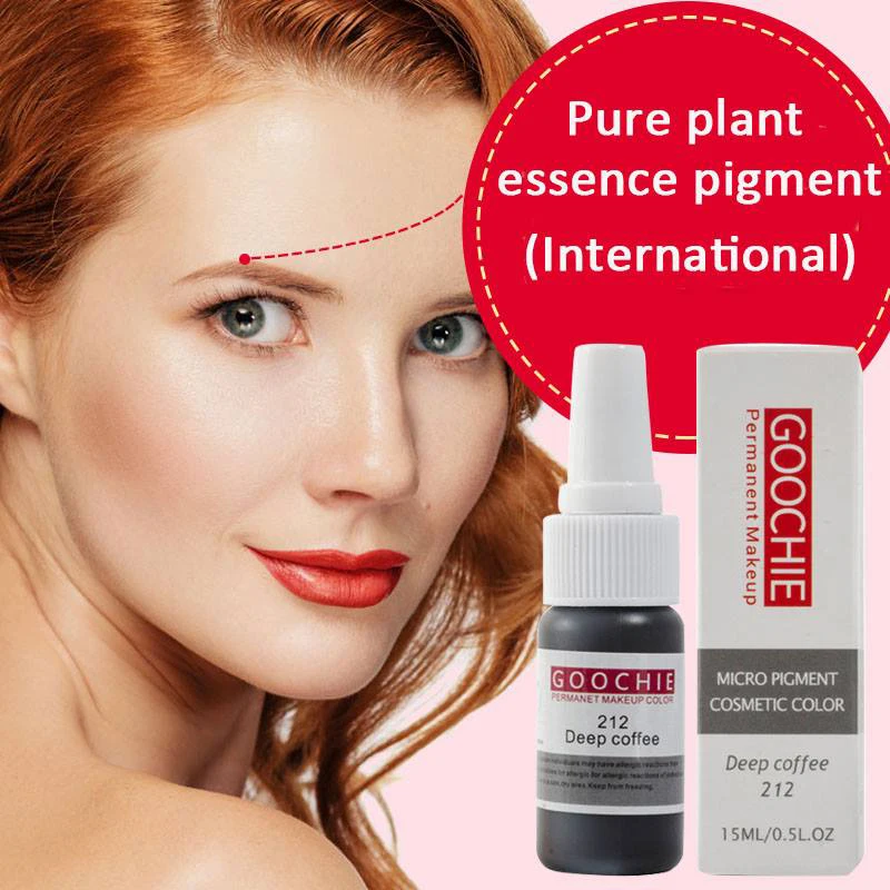 

2 pcs 15 ml Professionele Tattoo ink microblading pigmento for Permanent Makeup Eyebrow/Eyeliner Tattoo art Set Original Pigment