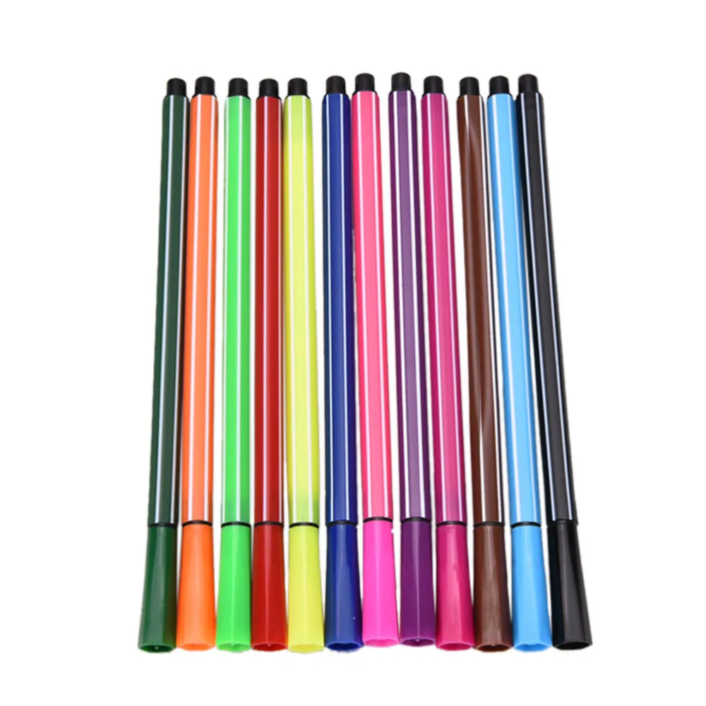 Новинка; 1 компл./лот 12 Цветов моющиеся акварельных маркерных ручек ручка для рисования Для детей арт развивающие игрушки для рисования