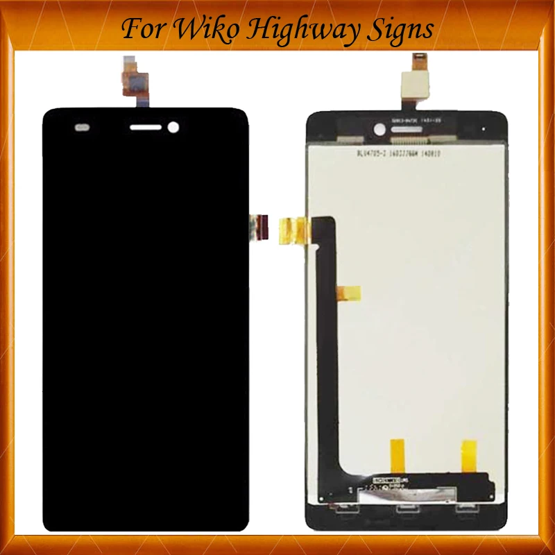 

100% Working Well Black White Color For Wiko Highway Signs LCD Display+Touch Screen Digitizer Assembly