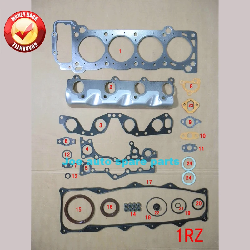 Online Juego completo de juntas de motor 1RZ 1RZE para Toyota HIACE III vagon HILUX II pickup HILUX platform 2,0