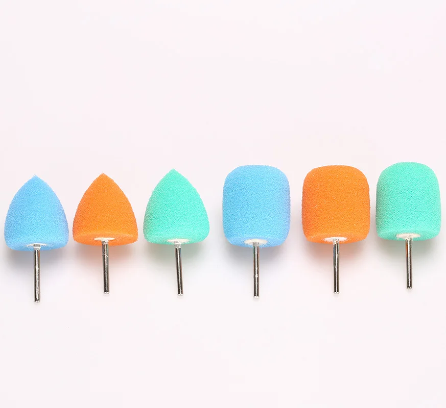 

SPTA Car Detailing Polishing Burrs Car Wheel Sponge Cone Round Polish Buffing Shank Polishing Pad for Rotary tools