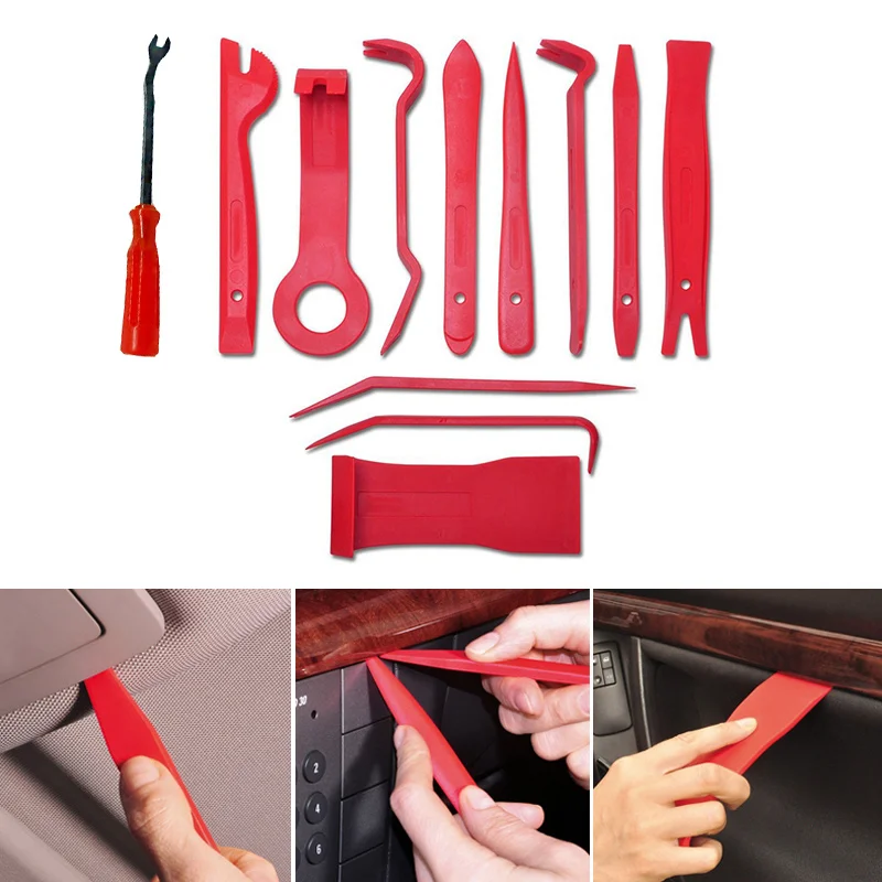 12pcs Set Car Disassembly Tools CD Audio DVD Stereo Refit Trim Panel