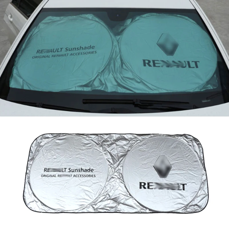 

Windshield Sun Shade for Renault Megane Clio Laguna Twingo Espace Solar UV Protection Foils Car Window Sunshade Visor Cover