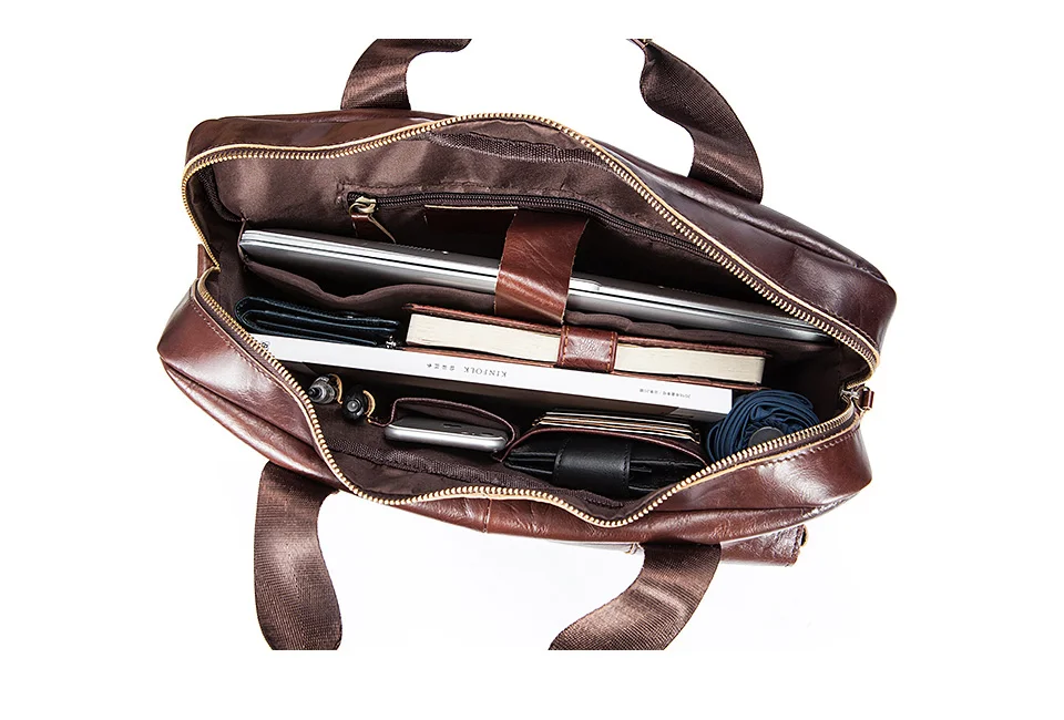Mva Genuine Leather Men Briefcase Quality Cow Leather Men Shoulder Bag Cheap Price Business Laptop Bags Genuine Leather Bag Men